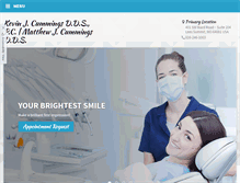 Tablet Screenshot of cummingsdentistry.com